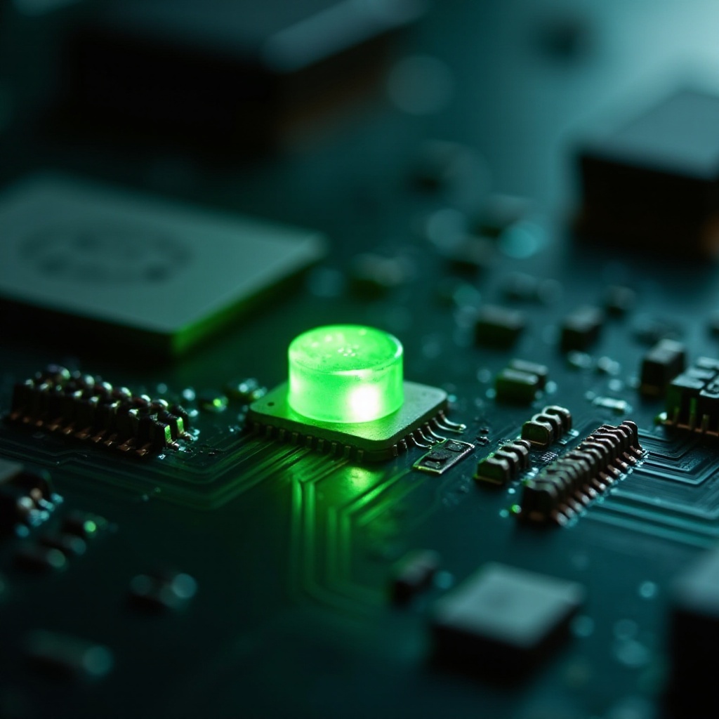 зелено светло за покретање на матичној плочи