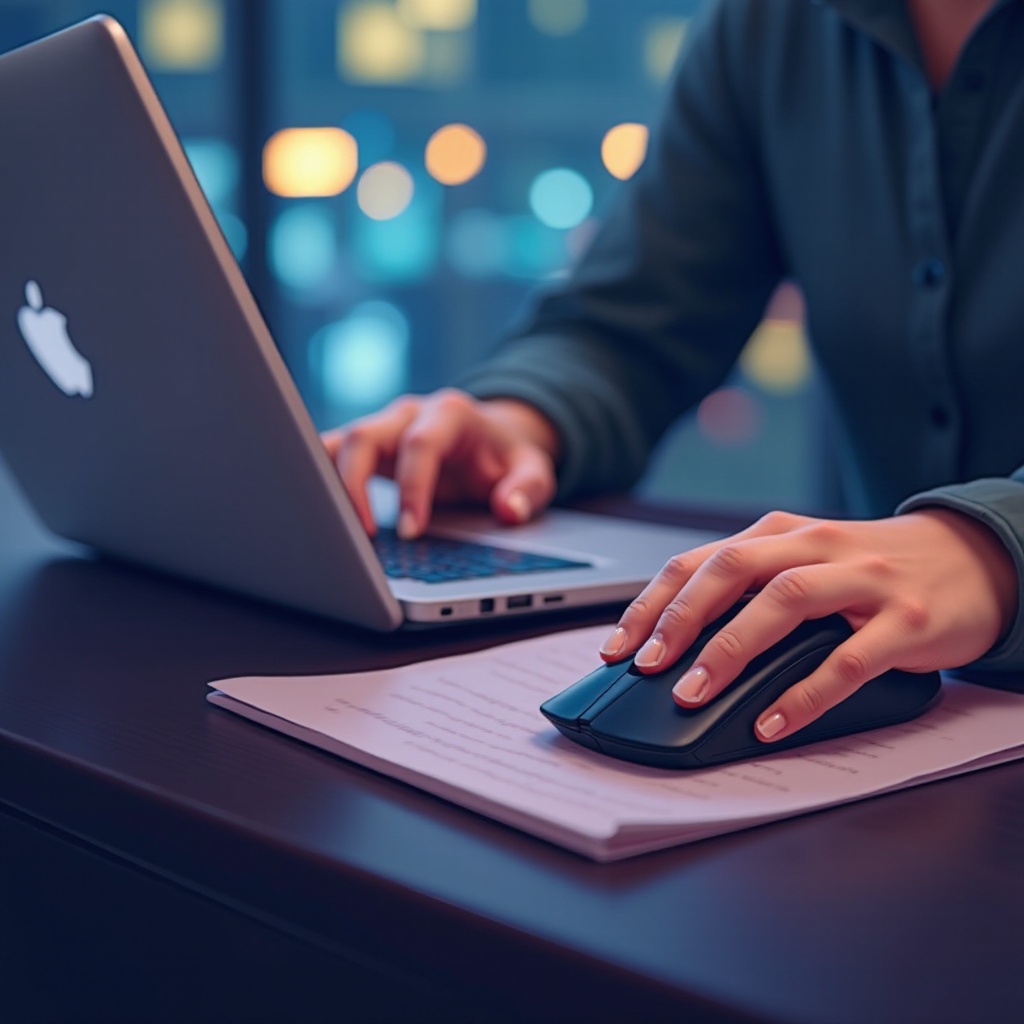 средње дугме миша на лаптопу