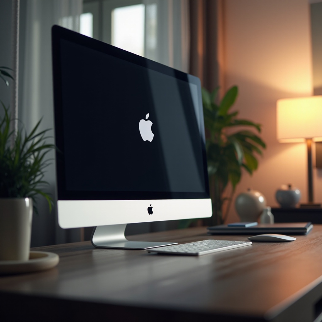 drugorzędny ekran Maca miga włączając i wyłączając się