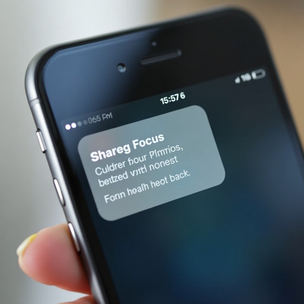 jaki jest status skupienia na udostępniaj na wiadomościach iPhone’a