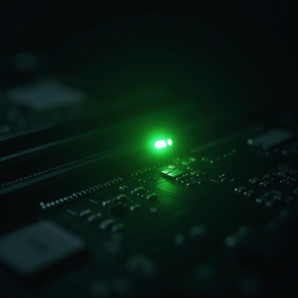 зеленый индикатор загрузки на материнской плате