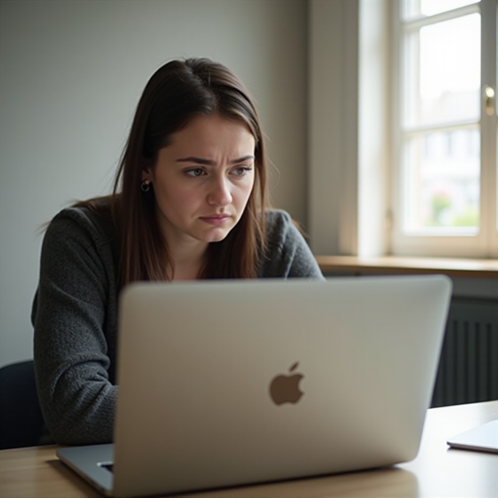 uzamčen mimo MacBook Air 2024