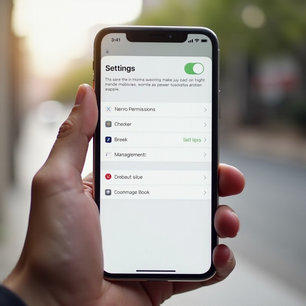 настройки разрешений iphone