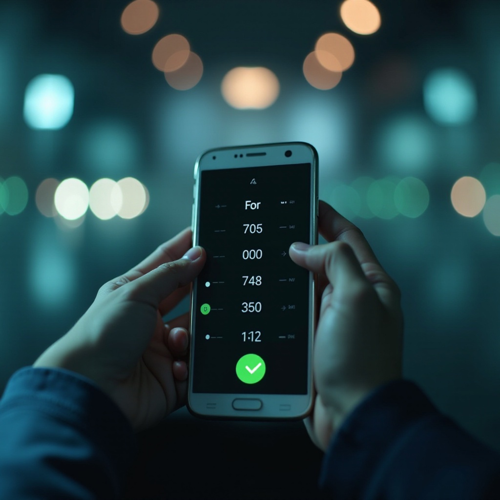 зеленая галочка рядом с номером телефона samsung